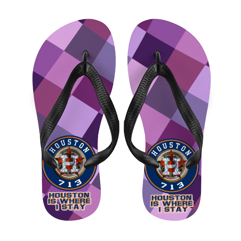 Houston Purp Adults' Flip Flops