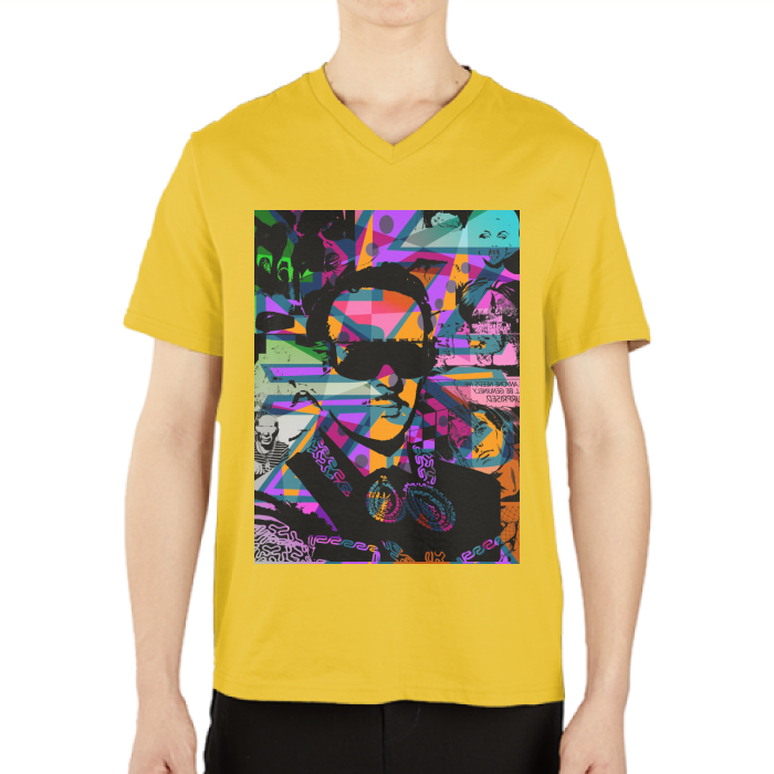 Infante DeLa Parra Men's Casual V-Neck Short Sleeve T-Shirts