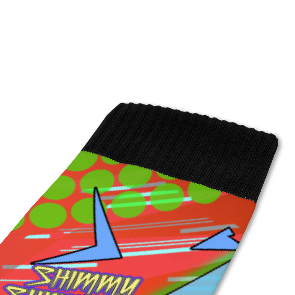 Shimmy Shimmy Over-calf Polyester Socks
