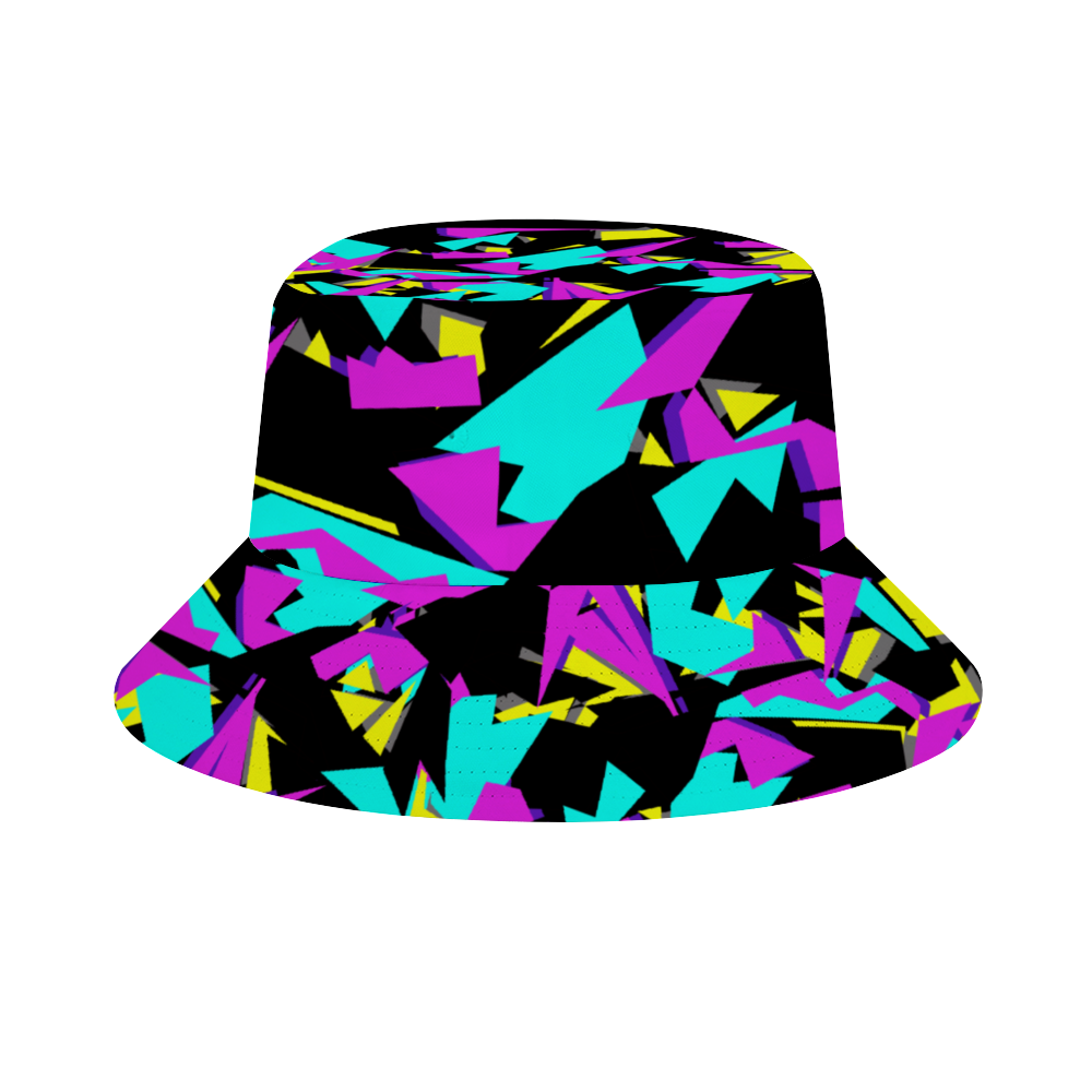 Glitch Camo Purple Bucket Hat