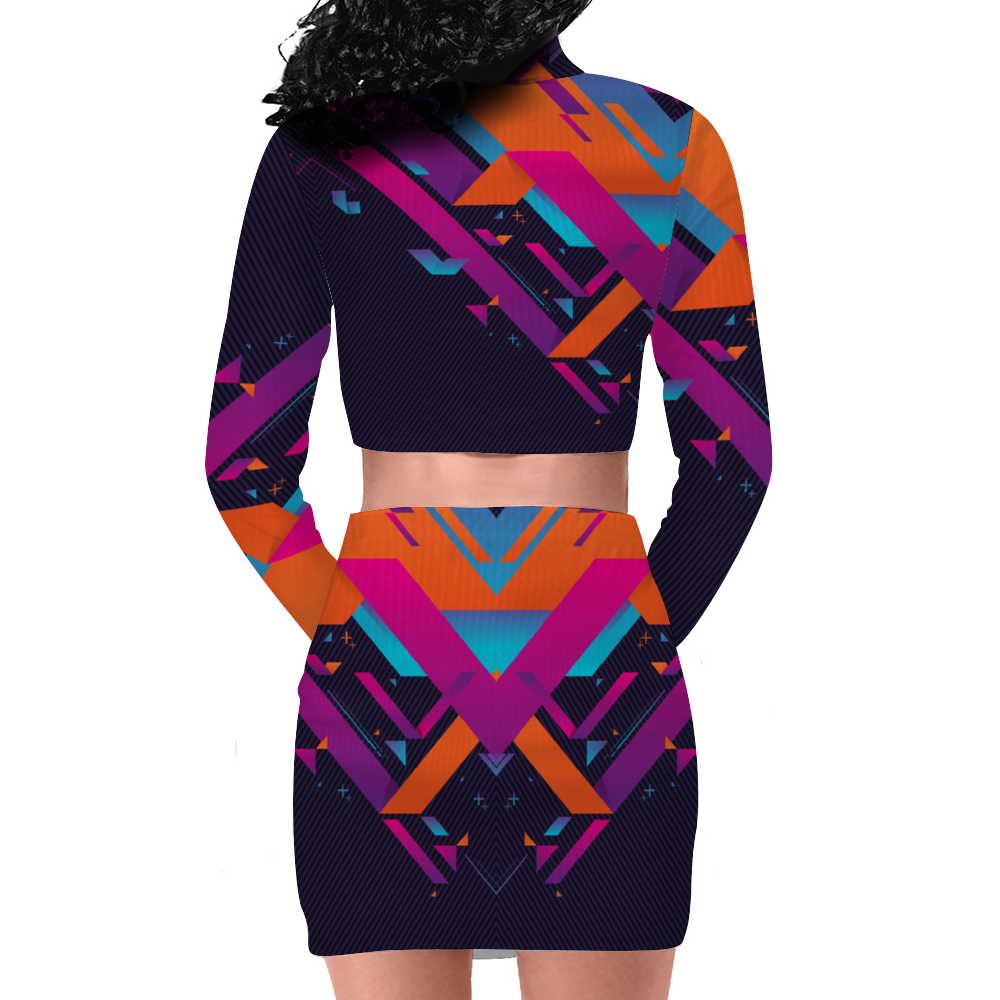 Fratual Fresh Women's Two Piece Skirt Set