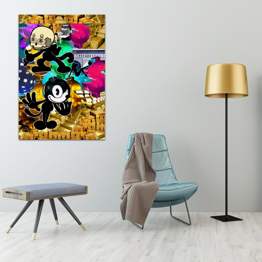 Double Trouble Framed Canvas Print 22" x 31"