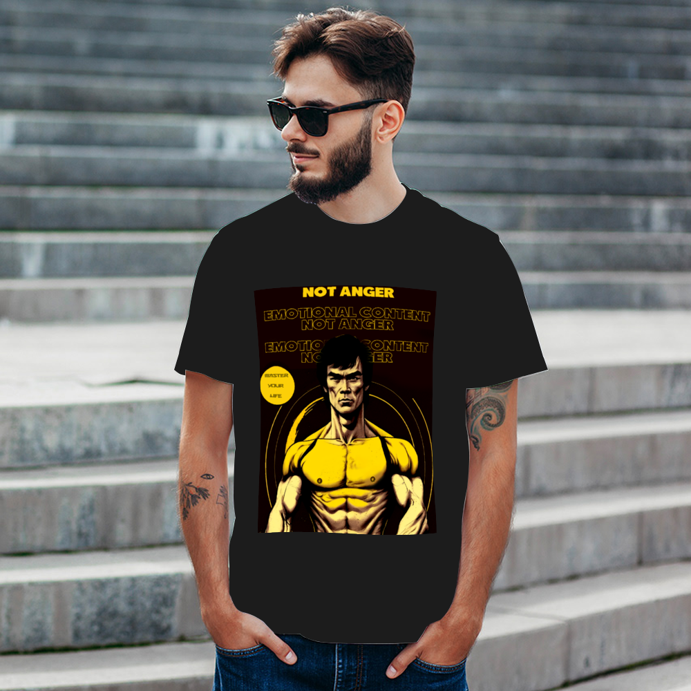 Emotional Content Not Anger Classic T-Shirt Front and Back Print