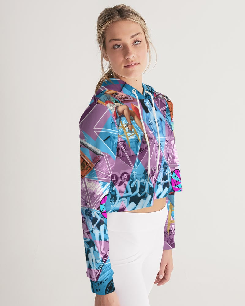 Las Mariajuanas Women's Cropped Hoodie