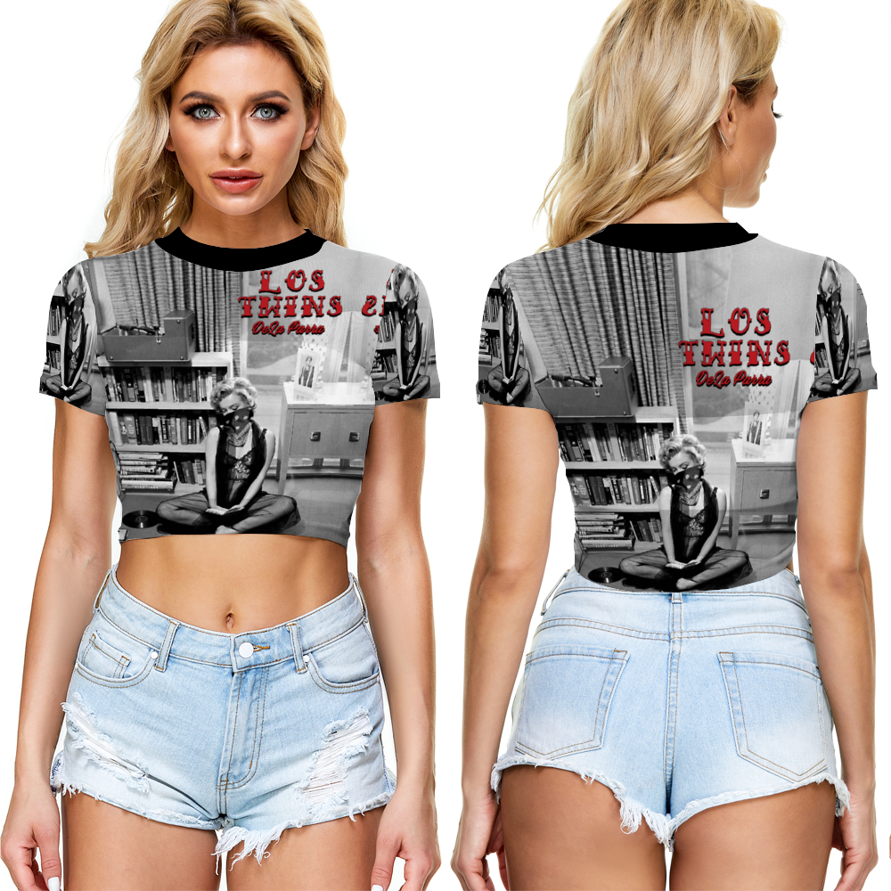 Maria Juana Monroe Sheer Tee Mesh Crop Top See Through