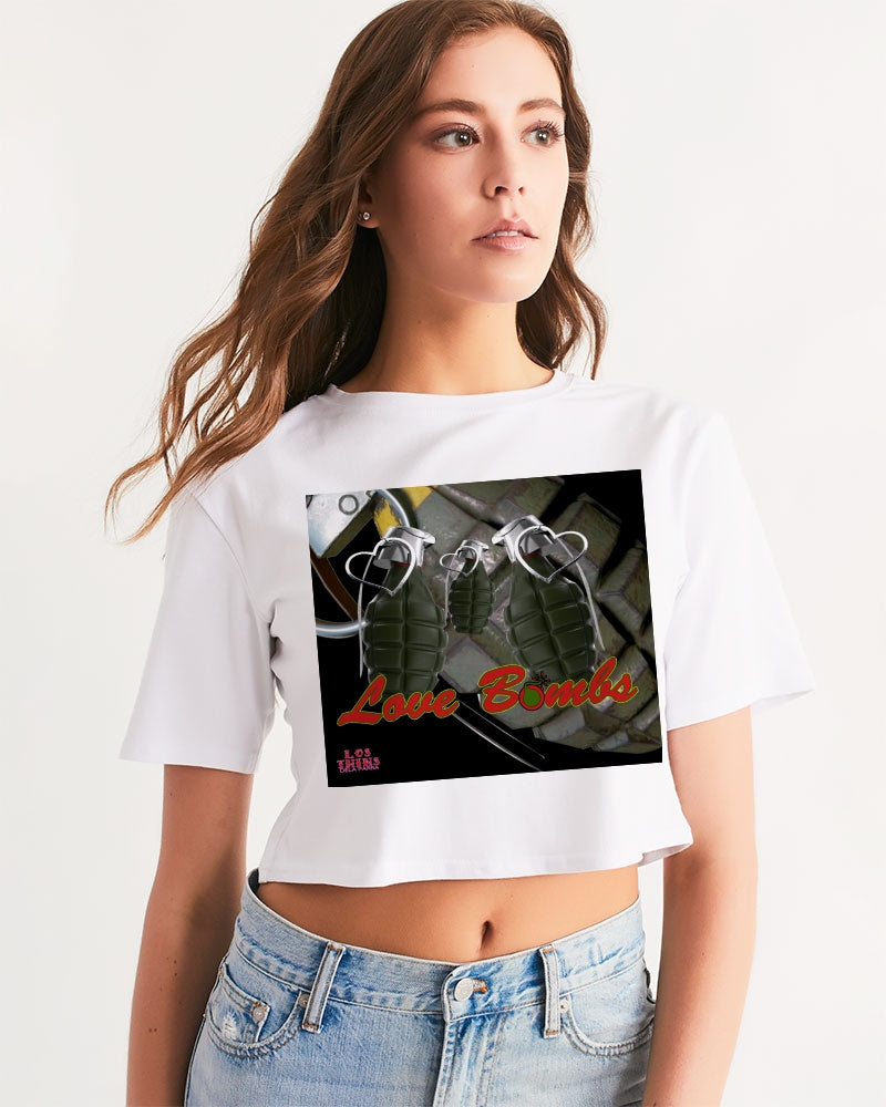 Love Bombs Women's Cropped Tee