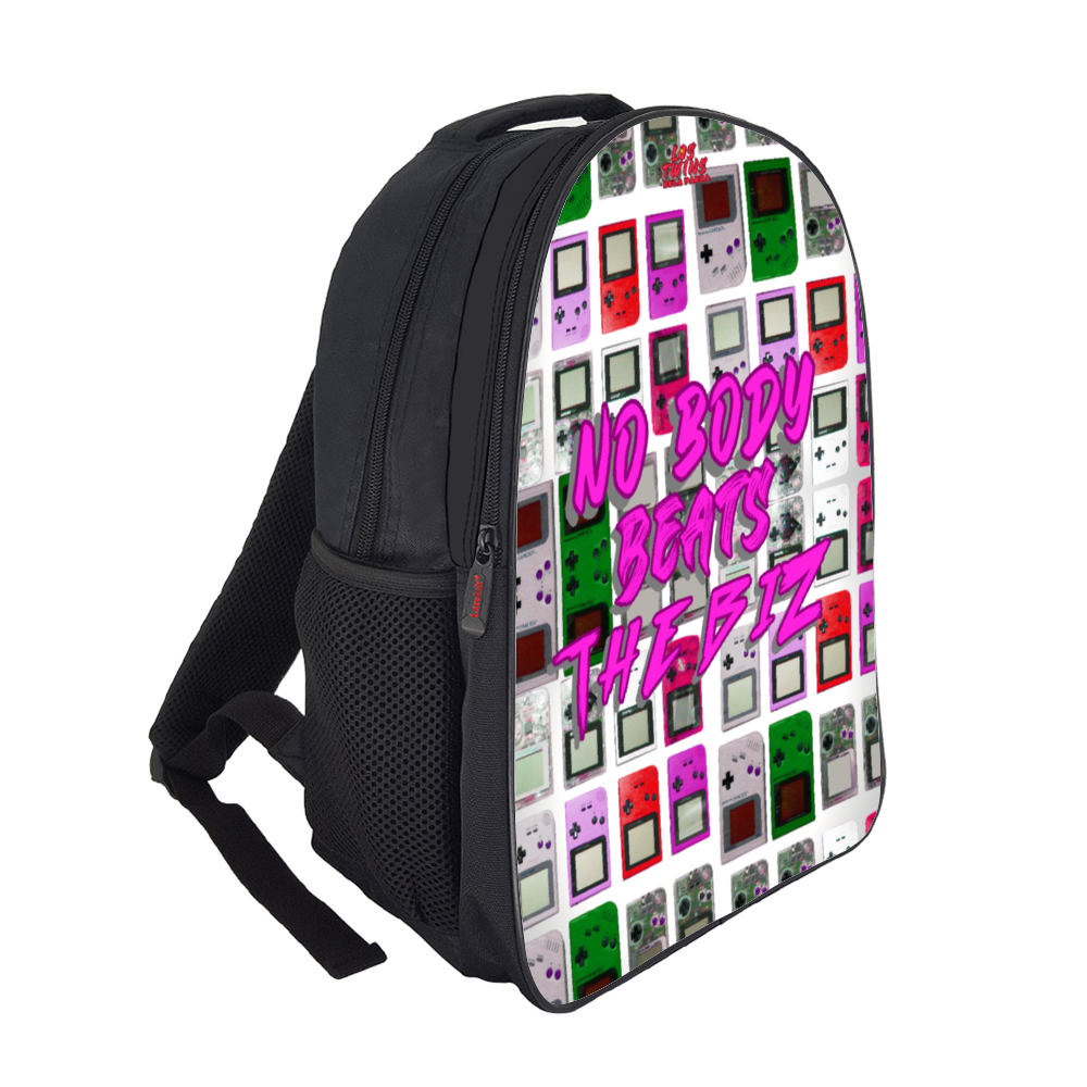 No Body Beats the Biz ( :Game Boy" Travel Backpack 11" x 15.7" x 6.3"