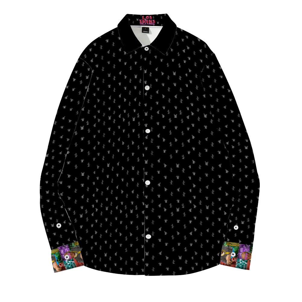 Cactus Black (Pablo DeLa Parra) Long Sleeves Shirt Unisex Custom Shirts