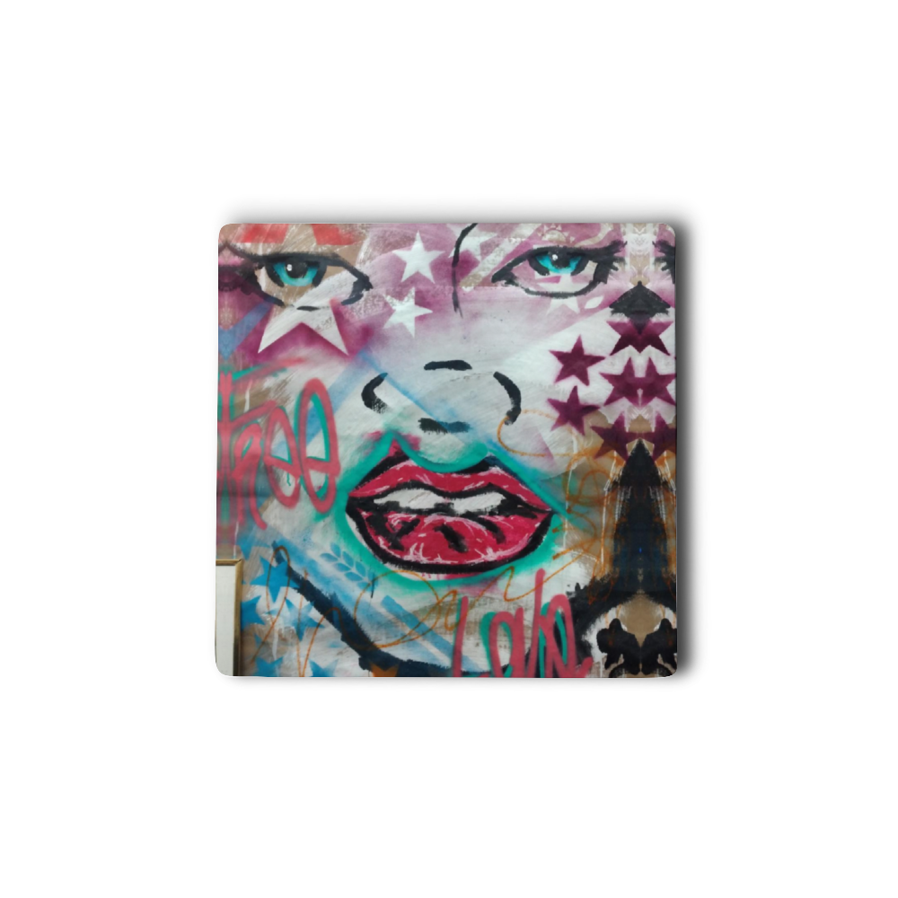 4 PCS Cork Backed Ceramic Coasters for Drinks, Heat Resistant Coasters, Coffee Mug Place Mats