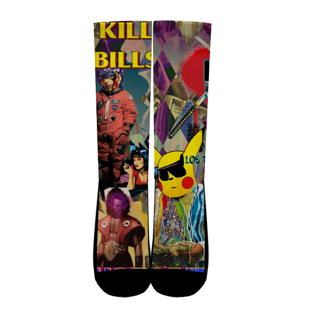 Kill Bills Unisex Over-calf Polyester Thick Socks