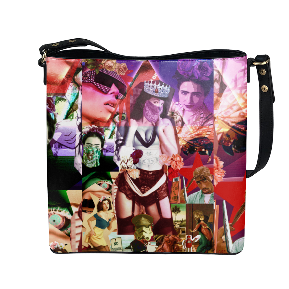 Queens, Kings and Robots Women's Vegan Leather Totes Crossbody