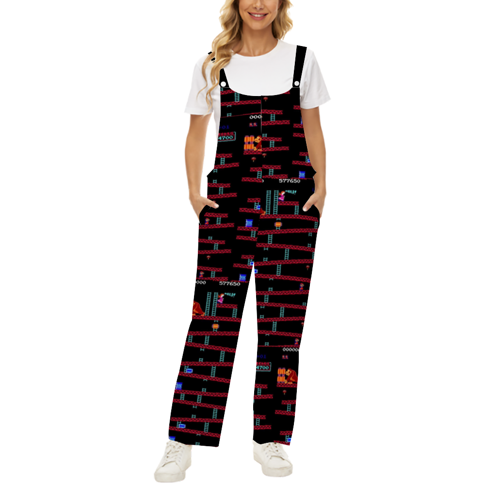 Gamer Women's Casual Denim Jumpsuit Overalls