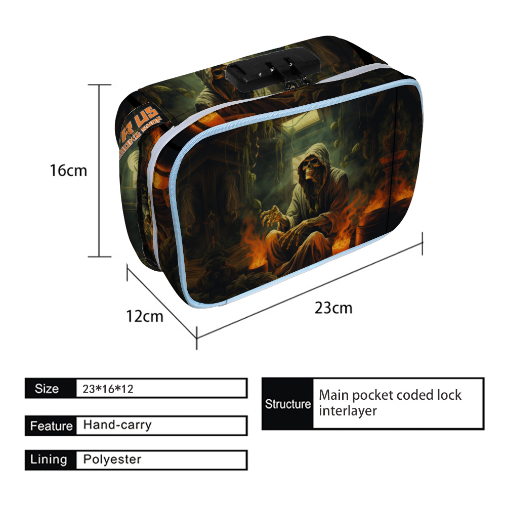 Vapes R US Storage Bags Combination Lock Active Charcoal with Zipper Closure Bags