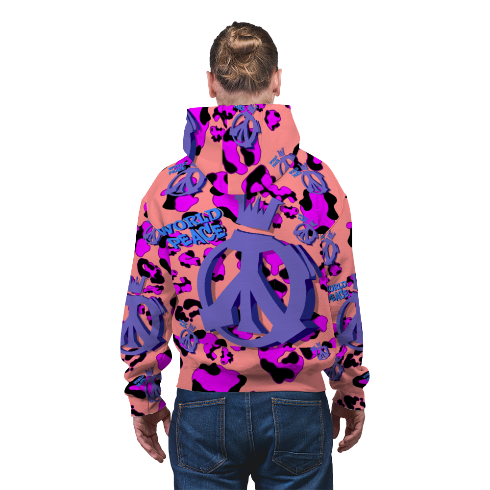 World Peace Hoodies Unisex Terrycloth Zipper Hoodie