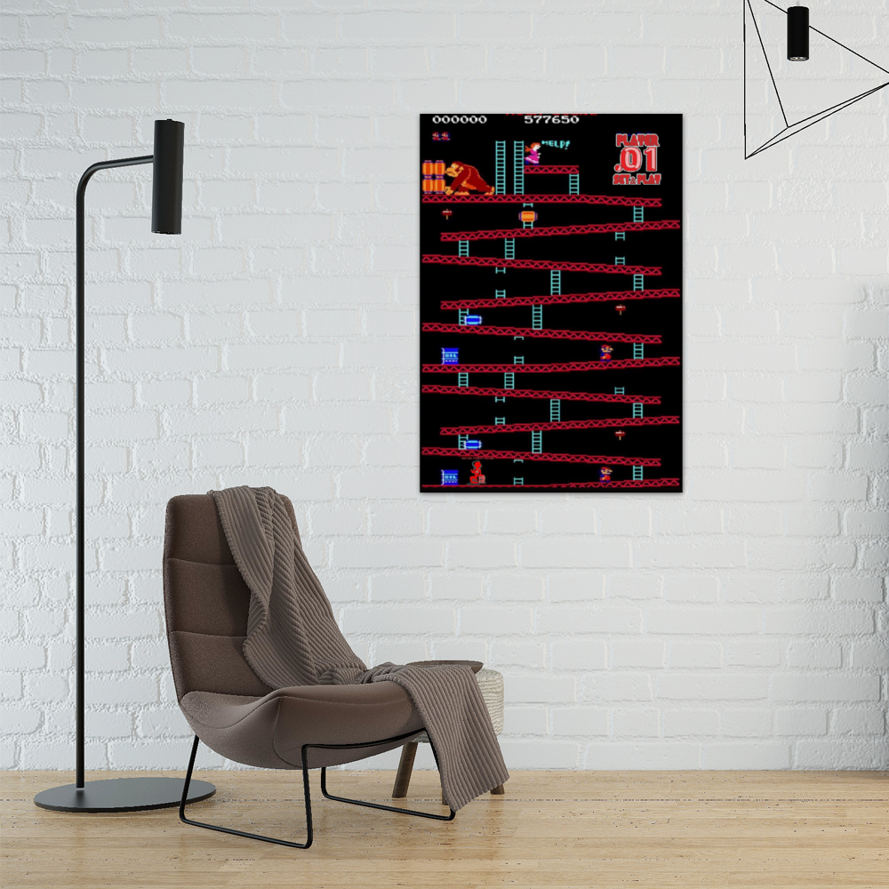 Kong Dedication Framed Canvas Print 22" x 31"