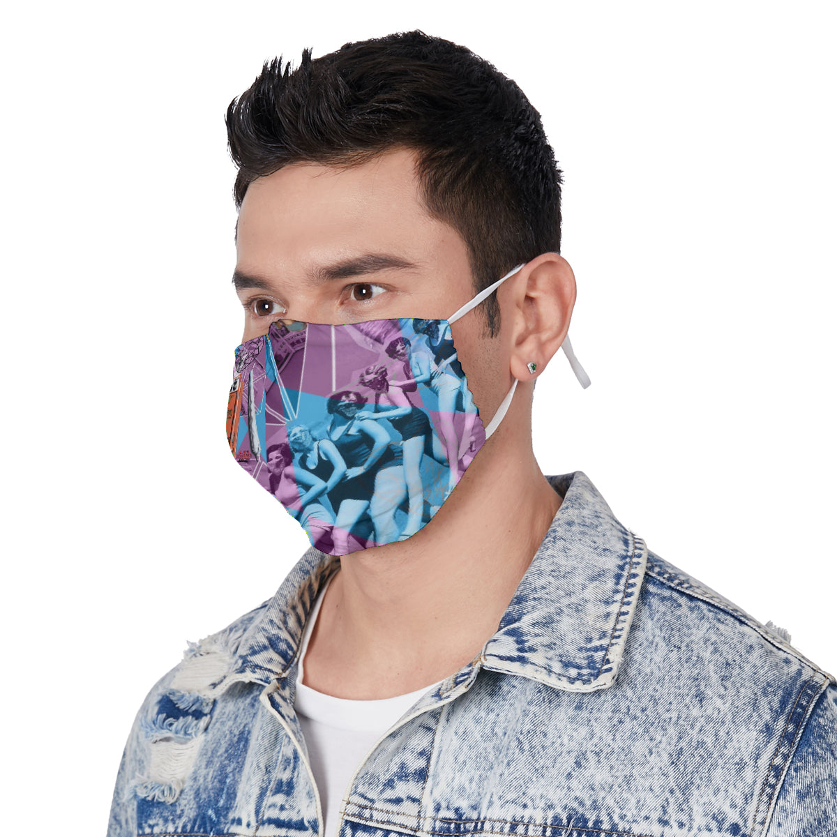 All-Over Maria Juana Face Mask with Adjustable Ear Loops