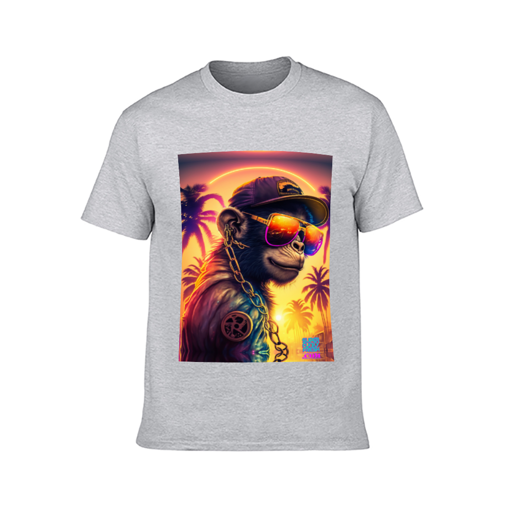 Super Funky Fresh DJ Monkey & Graffiti Back T-Shirts Tees | Gildan 76000