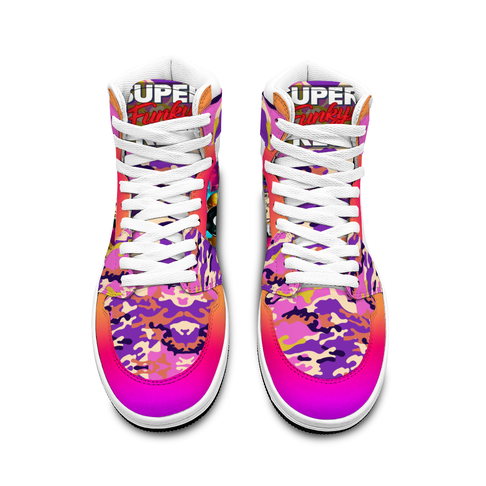 Canetloupe Camo Sneakers with Double Trouble Basketball Sports Shoe
