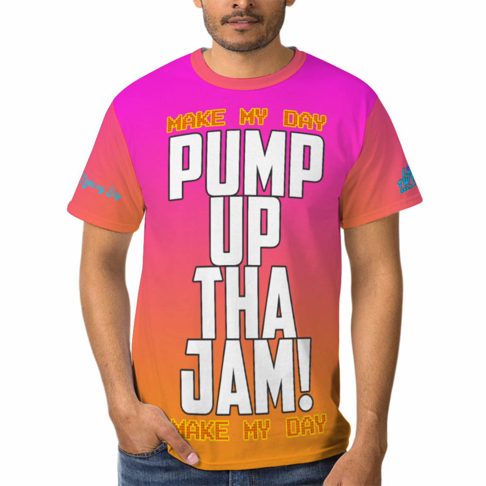 Pump Up Tha Jam Unisex Sunset T-Shirt
