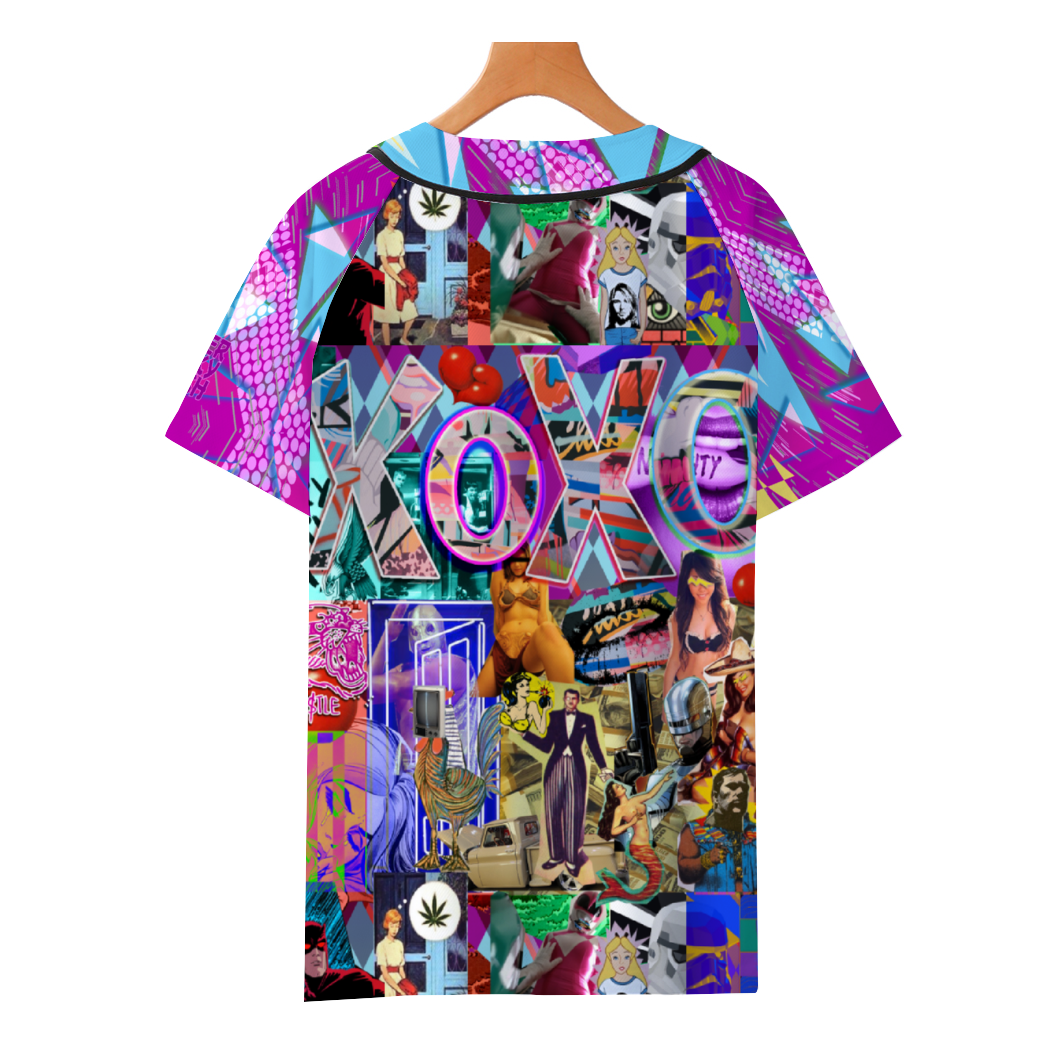 XOXO Unisex All Over Print Baseball Jersey Sports Jersey