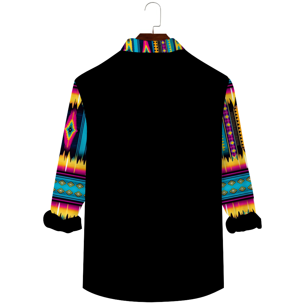 DeLa Parra Serape Motif Unisex Long-sleeve Shirt