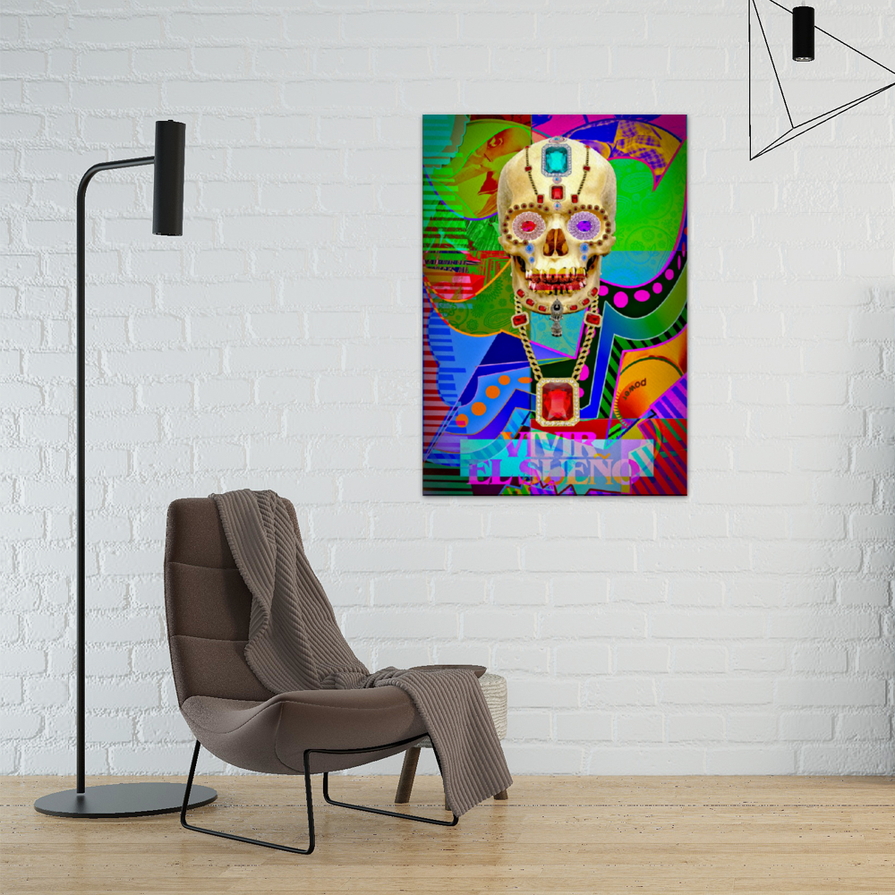 Vivir El Sueno Framed Canvas Print 22" x 31"