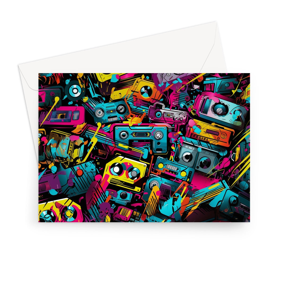 90s Tape Cassette Greeting Card