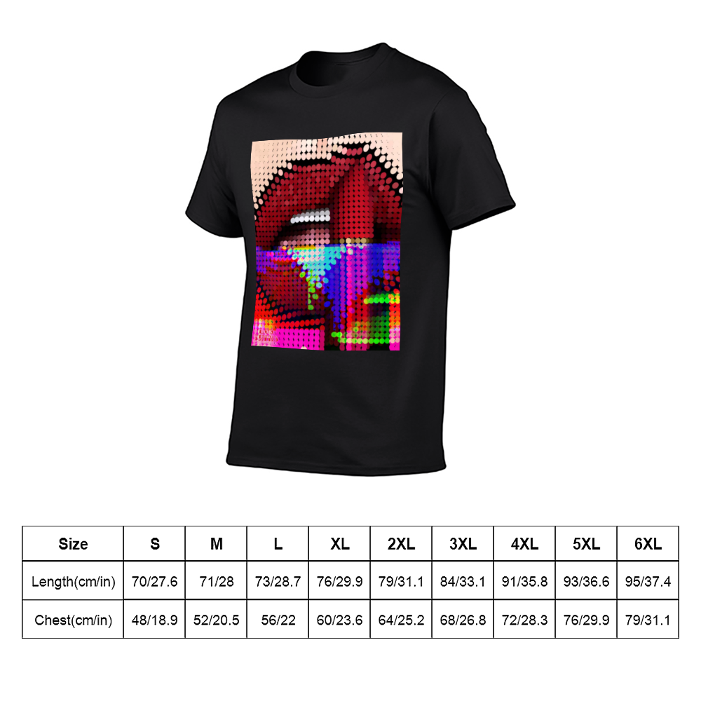 Digital Lipstick Multicolor T-Shirt DTG | Gildan HA00