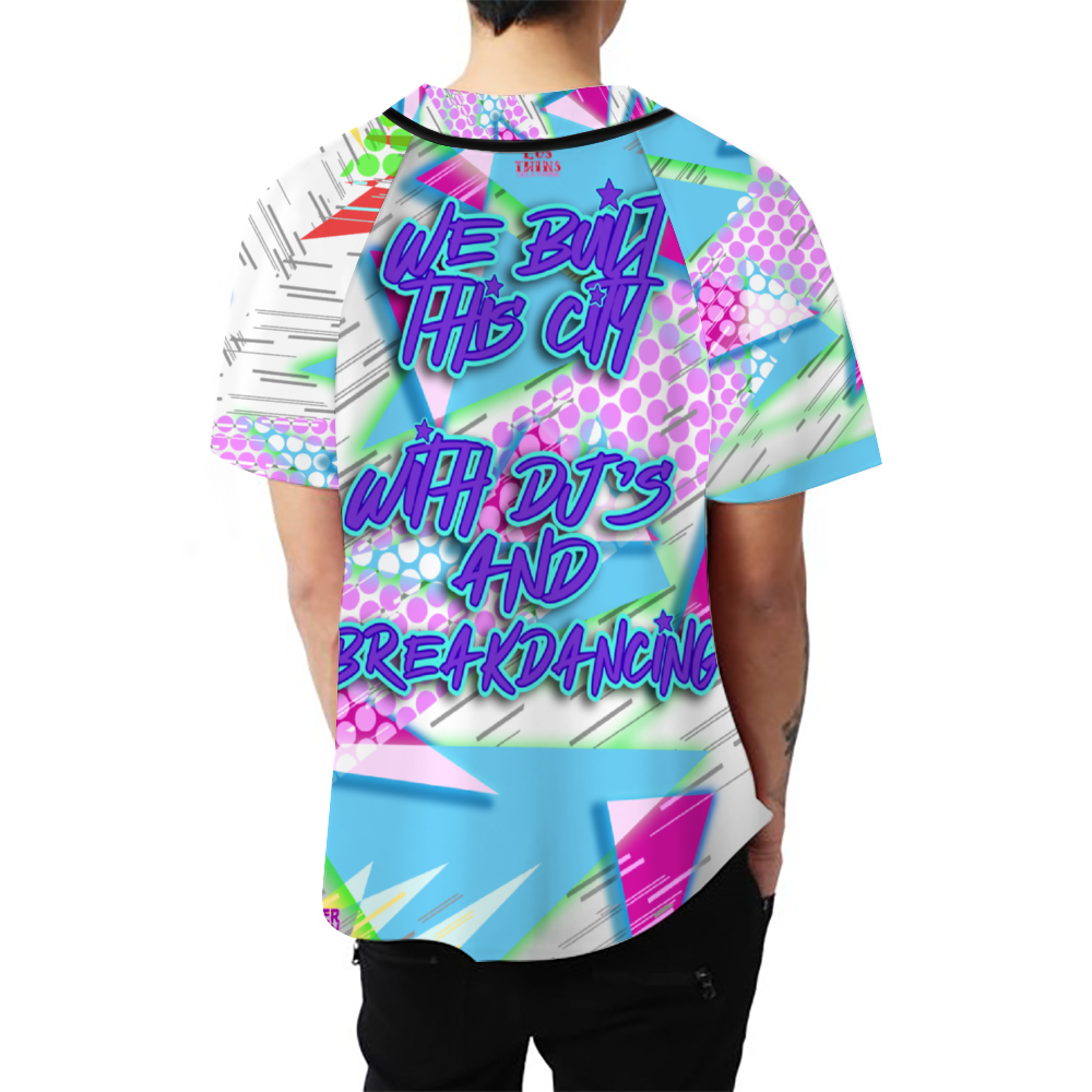 We Built This City Unisex All Over Print Baseball Jersey Sports Jersey