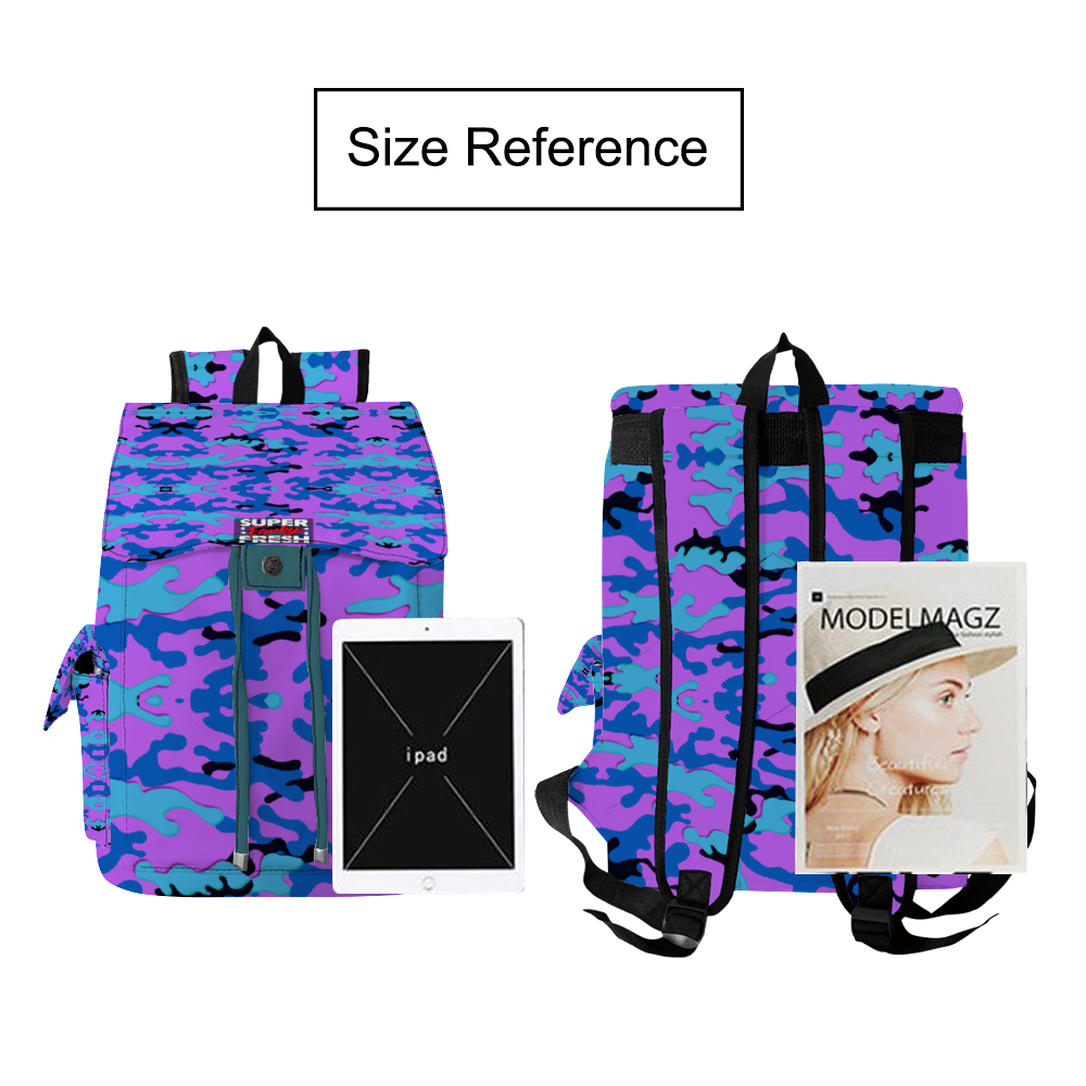 Custom All Over Print 12" x 16" x 7" Oxford Cloth Travel Backpack