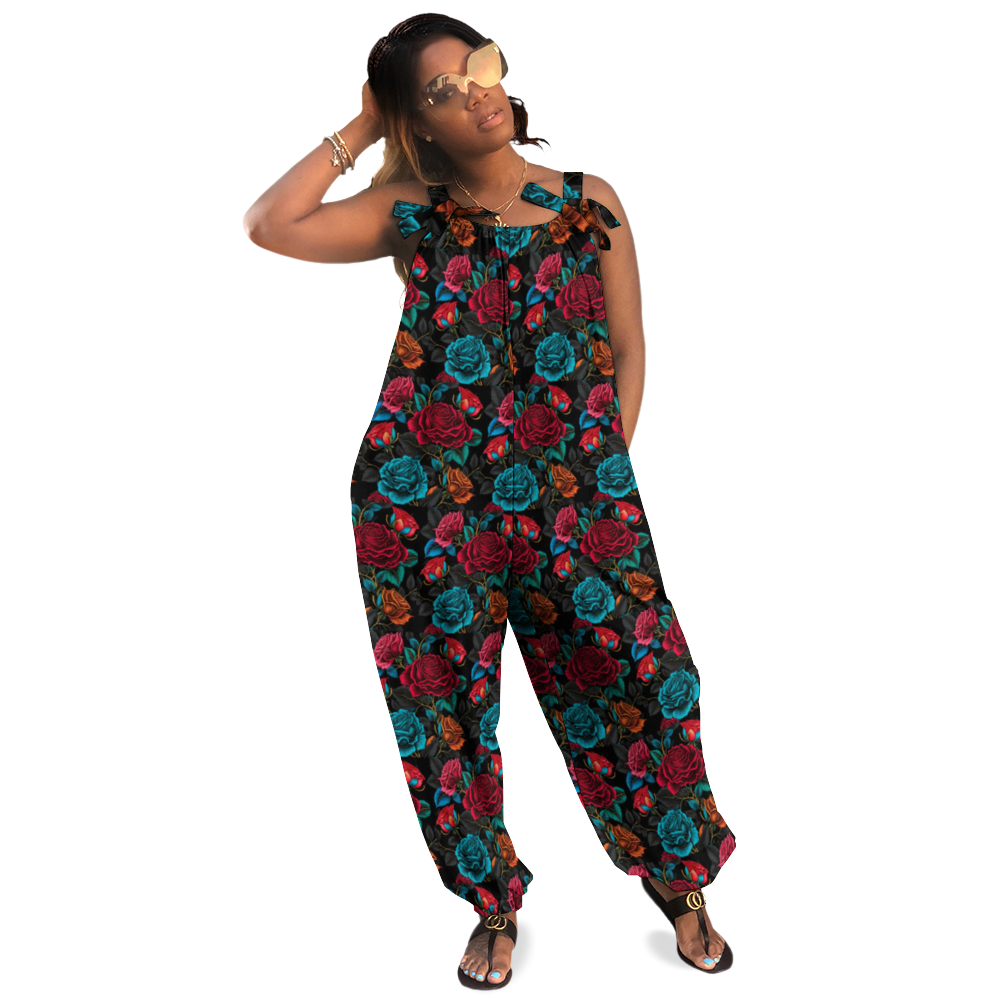 War of the Roses Women's Jumpsuit with Suspender
