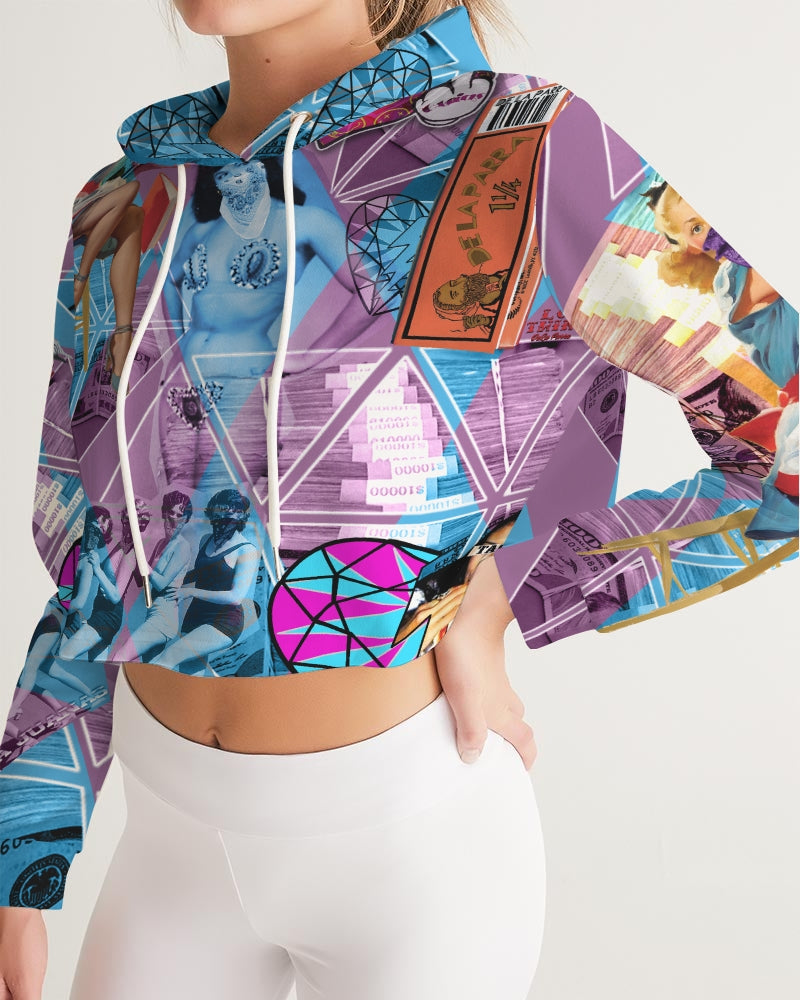 Las Mariajuanas Women's Cropped Hoodie