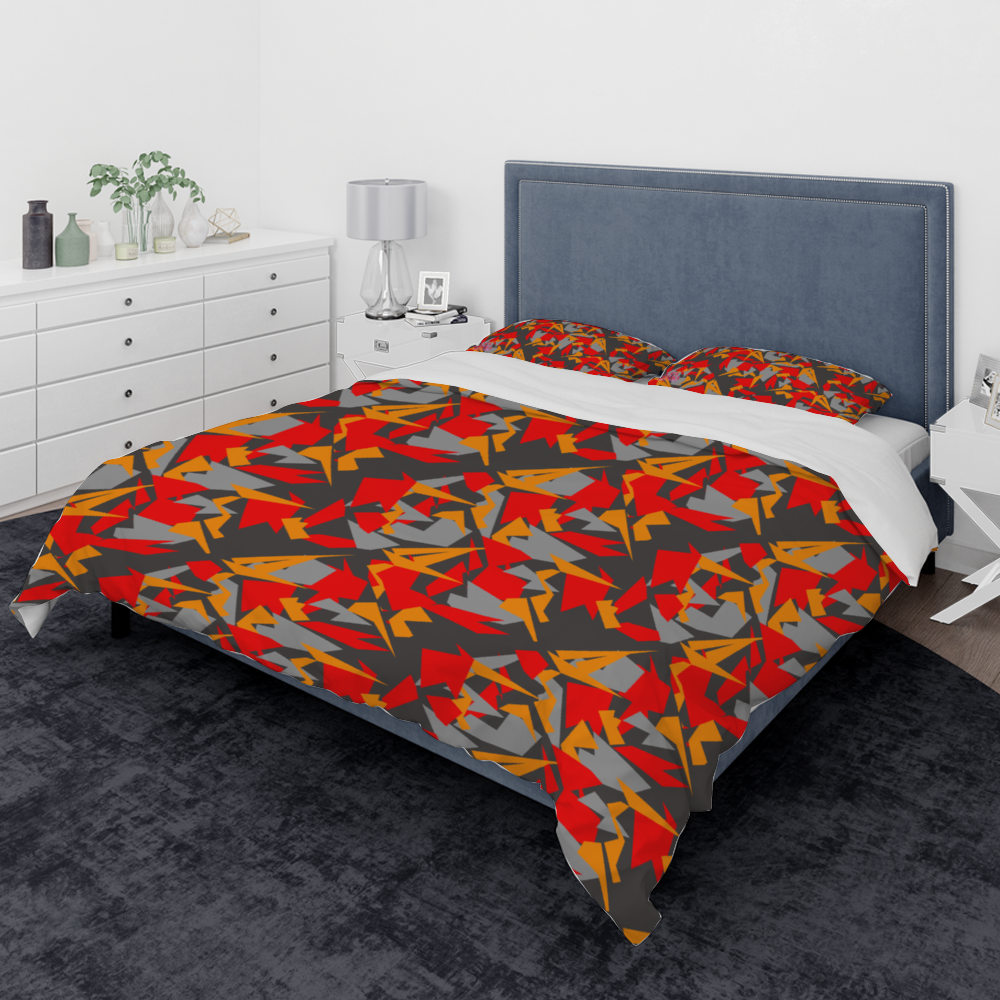 Super Funky Fresh Camo 3 Pieces King Size Bedding Cover Set 91" x 87" Pillowcases & Quilt Cover Can be Designed Separately