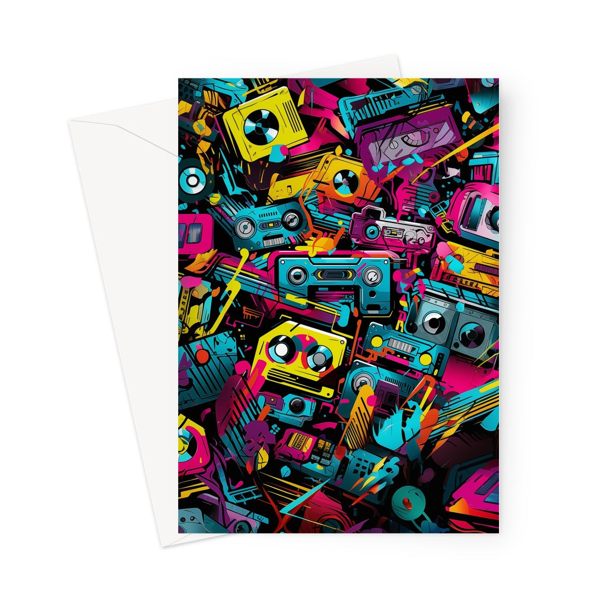 90s Tape Cassette Greeting Card