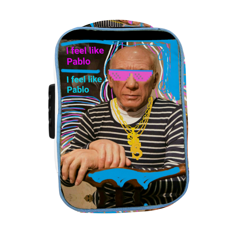 I Feel Like Pablo Combination Lock Active Charcoal Cigar Bag Zipper Closure