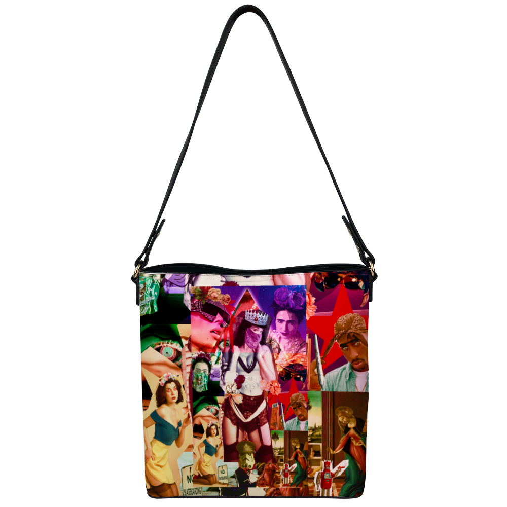 Queens, Kings and Robots Women's Vegan Leather Totes Crossbody