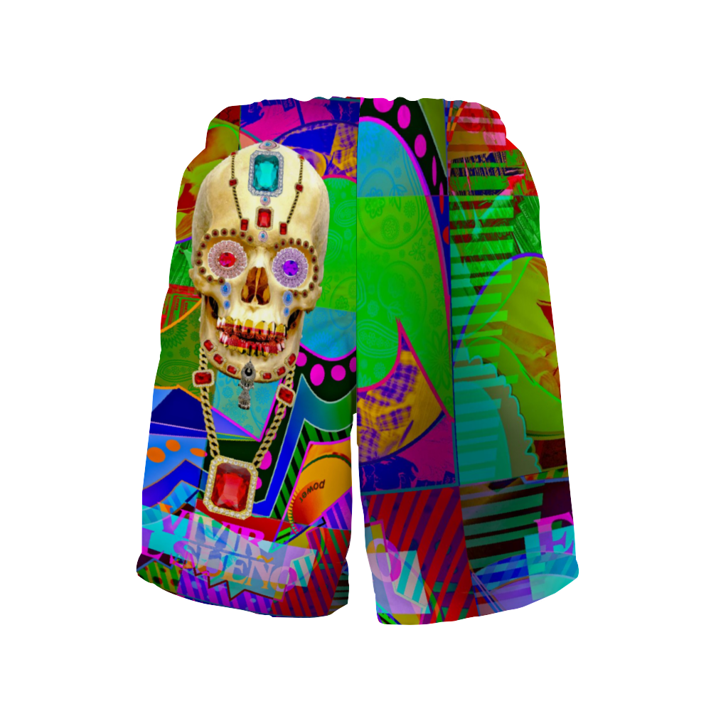 Vivir EL Sueno All Over Print Men's Quick Drying Swim Trunks Beach Shorts with Mesh Lining