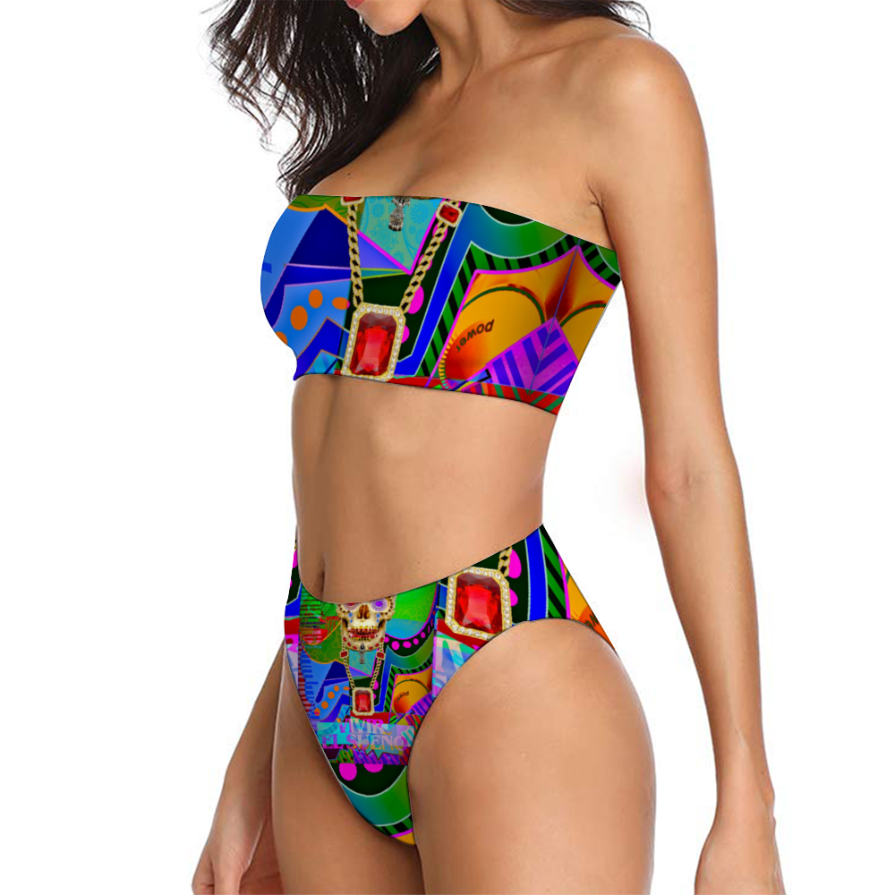 Vivir El Sueno Women's Bandeau Bikini 2-piece Swimsuit