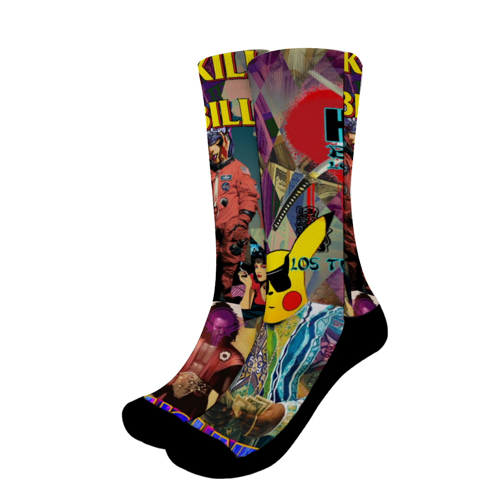 Kill Bills Unisex Over-calf Polyester Thick Socks