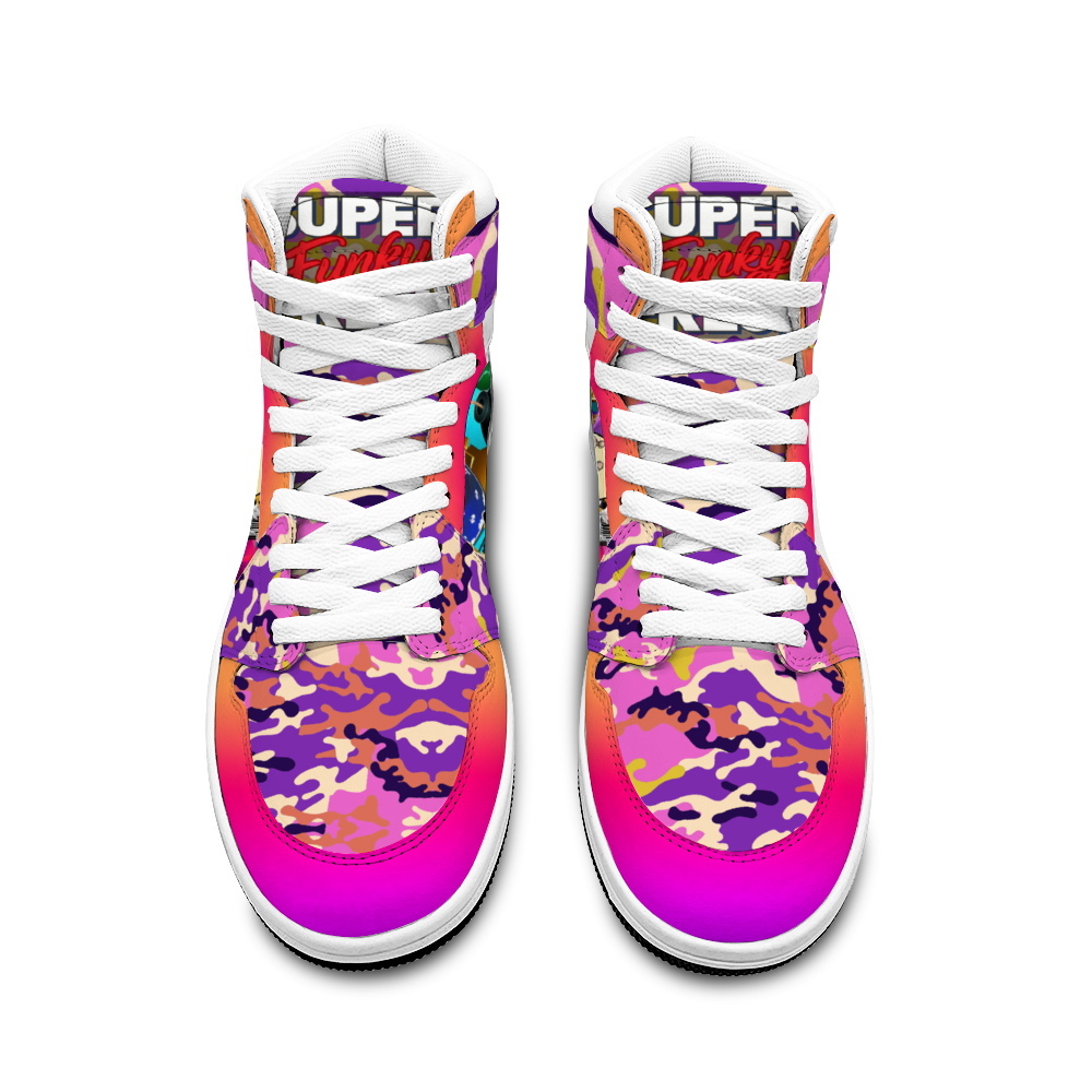 Canetloupe Camo Sneakers with Double Trouble Basketball Sports Shoe