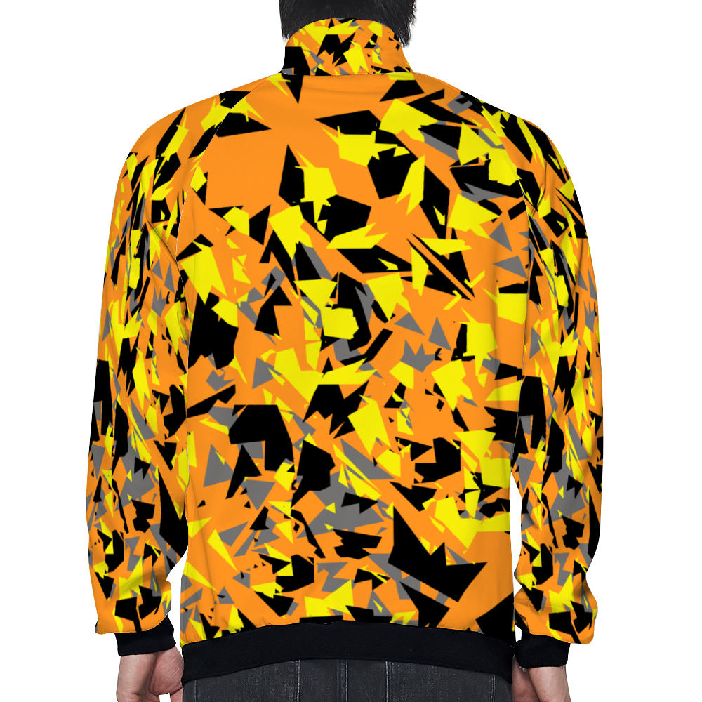 Digital Camo Yellow on Yellow Slim Fit Terry Jacket