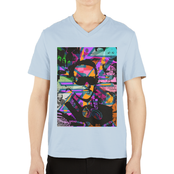 Infante DeLa Parra Men's Casual V-Neck Short Sleeve T-Shirts