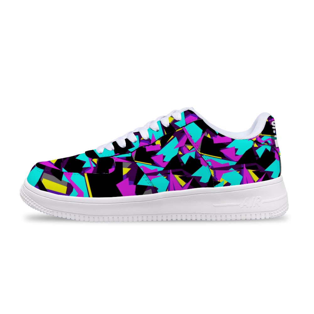 Super Funky Fresh Air Digital Camo Purple Unisex Sneakers