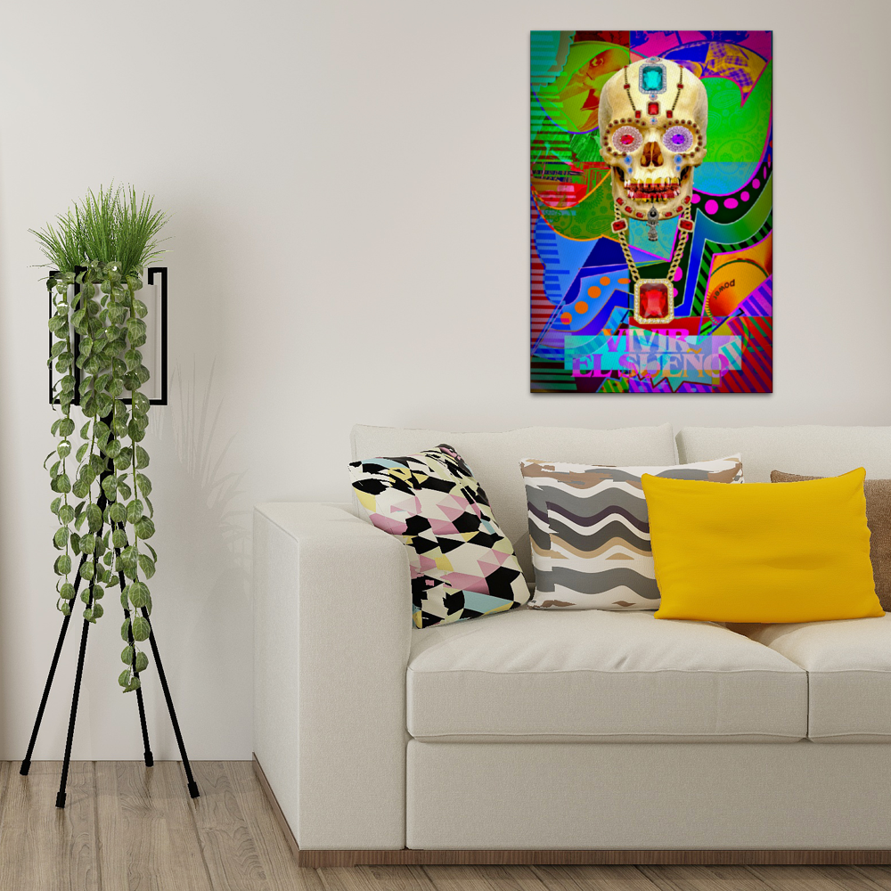 Vivir El Sueno Wooden Inner Framed Canvas Painting 20" x 30"