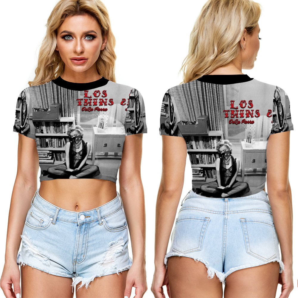 Maria Juana Monroe Sheer Tee Mesh Crop Top See Through