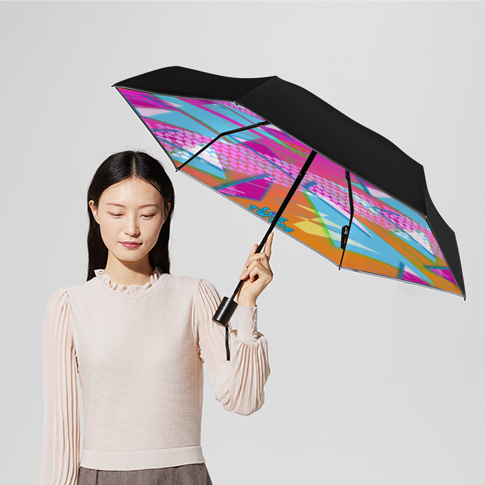 The Trapper 90s Design Umbrella 3 Folding/5 Folding UV Umbrella Sunshine & Rain Versitle Umbrella