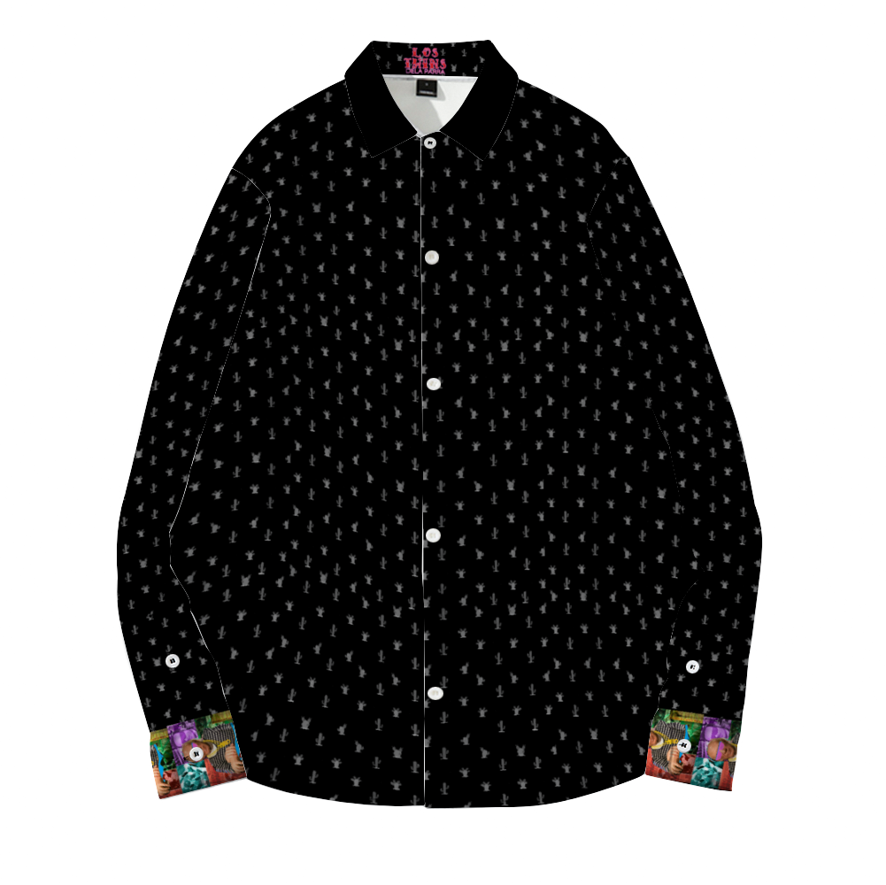 Cactus Black (Pablo DeLa Parra) Long Sleeves Shirt Unisex Custom Shirts
