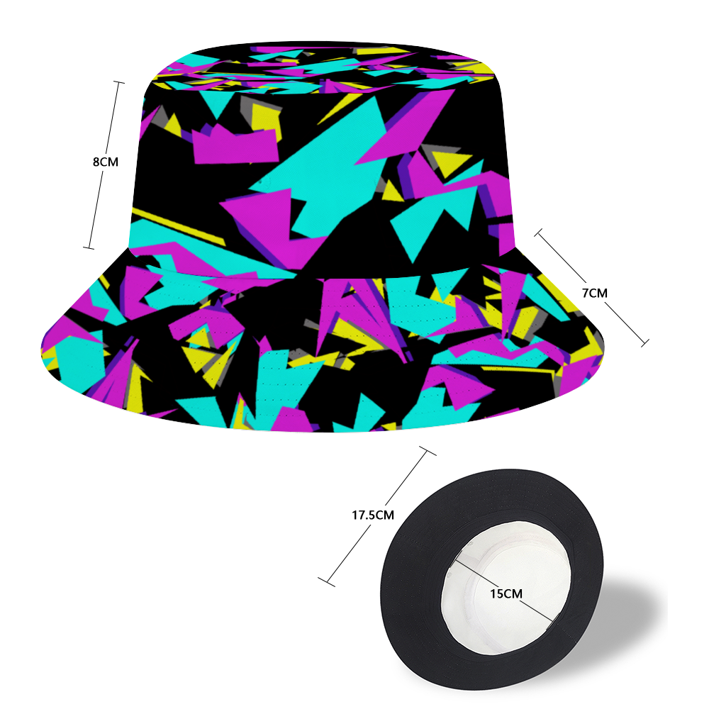 Glitch Camo Purple Bucket Hat