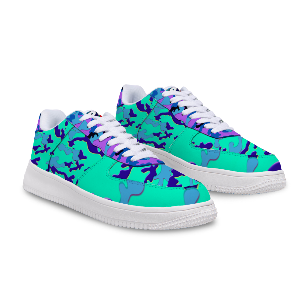 Camo Baby Blue Unisex Sneakers Leisure Sports Shoes