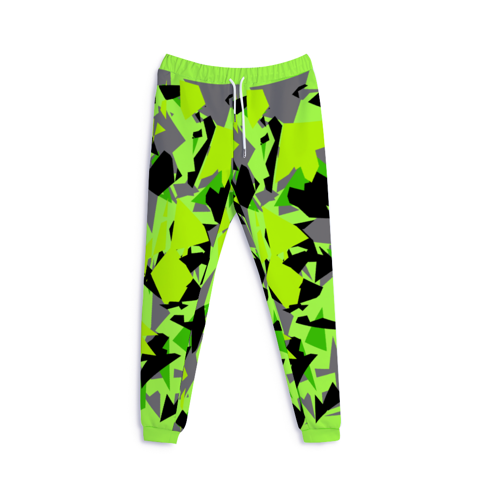 Super Funky Fresh Camo Green/Yellow/Grey Jogger Pants